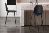 Chaise de comptoir Jasmin – Noir – vue 2