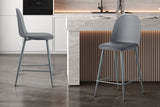 Chaise de comptoir Jasmin – Gris – vue 2