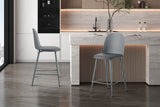 Chaise de comptoir Jasmin – Gris – vue 4