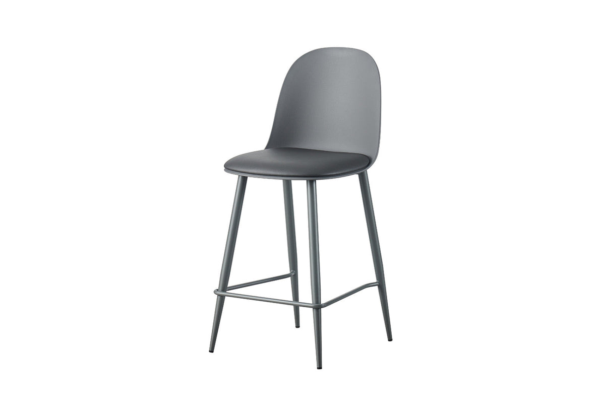 Chaise de comptoir Jasmin – Gris – vue 5