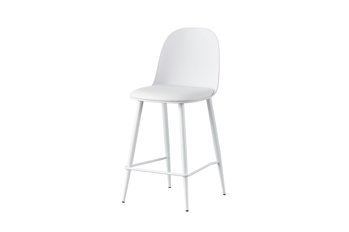 Chaise de comptoir Jasmin – Blanc – vue 5