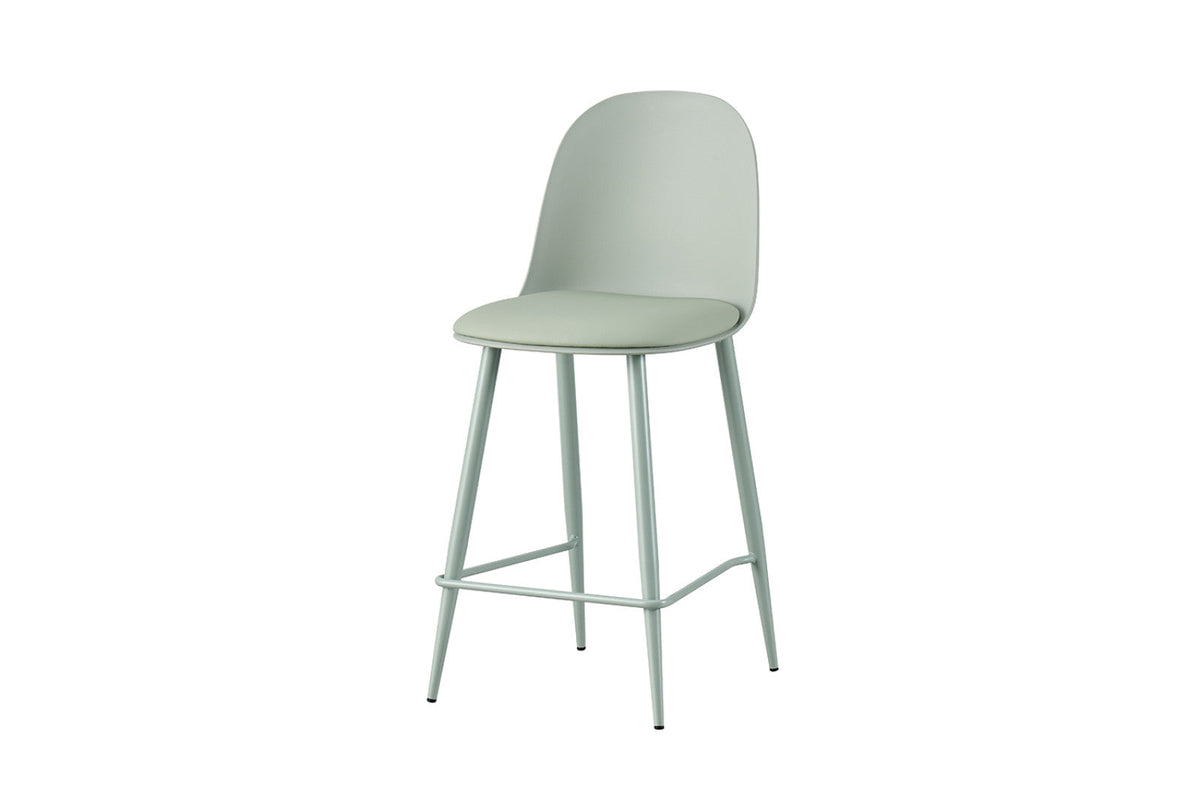 Chaise de comptoir Jasmin – Gris-vert – vue 5