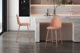 Chaise de comptoir Jasmin – Terracotta – vue 4