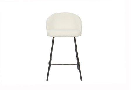 Chaise de comptoir June – Blanc – vue principale