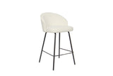 Chaise de comptoir June – Blanc – vue 4