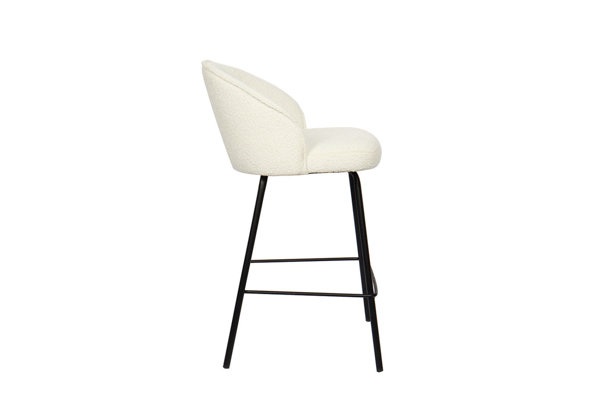 Chaise de comptoir June – Blanc – vue 5