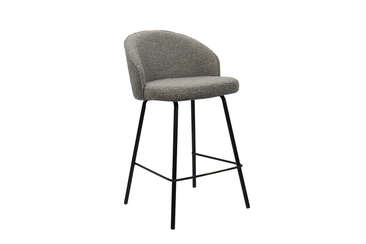 Chaise de comptoir June – Gris – vue 4