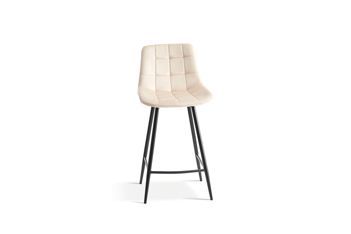 Chaise de comptoir Juta – Beige – vue 4