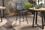 Chaise de comptoir Juta – Gris foncé – vue 3