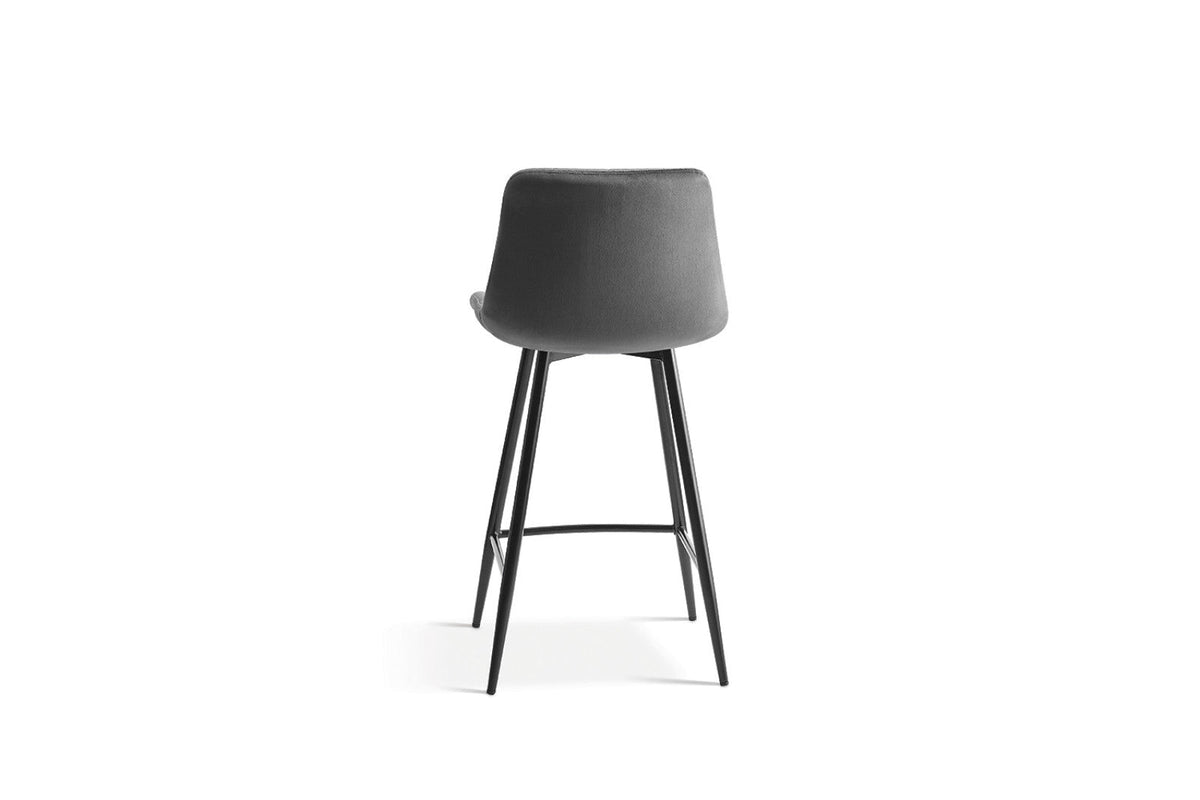 Chaise de comptoir Juta – Gris foncé – vue 5