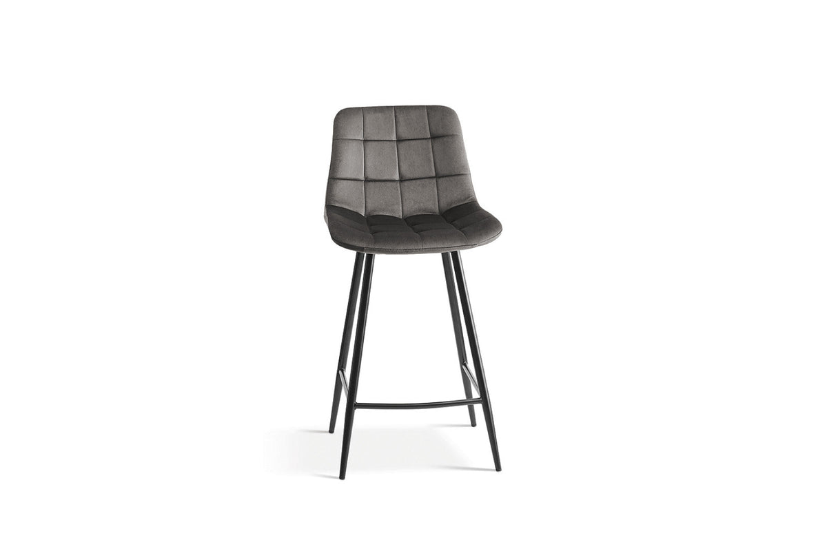 Chaise de comptoir Juta – Taupe – vue 4