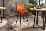 Chaise de comptoir Juta – Orange – vue 3