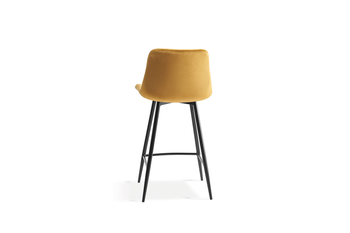 Chaise de comptoir Juta – Or – vue 5