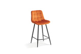 Chaise de comptoir Juta – Orange – vue principale