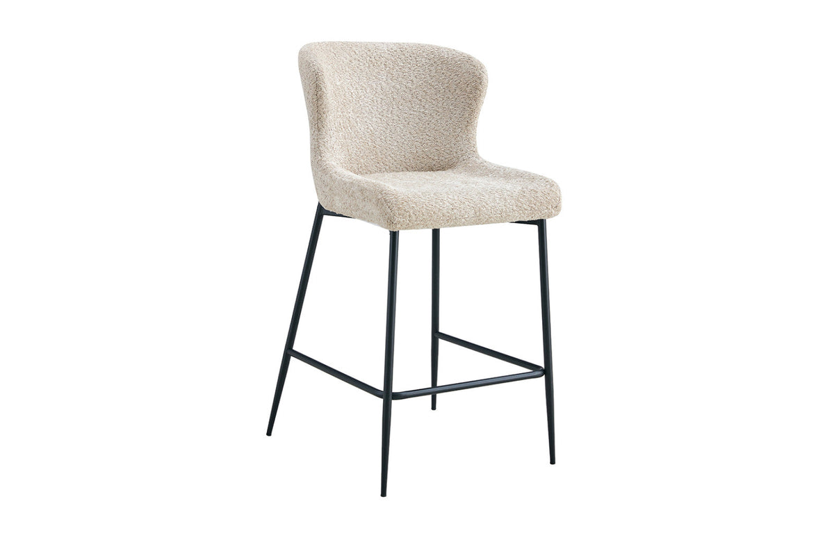 Chaise de comptoir Lisa – Beige – vue 5