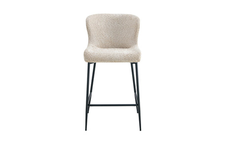 Chaise de comptoir Lisa – Beige – vue principale