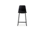 Chaise de comptoir Marie – Noir – vue 4