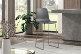 Chaise de comptoir Marie – Gris – vue 3