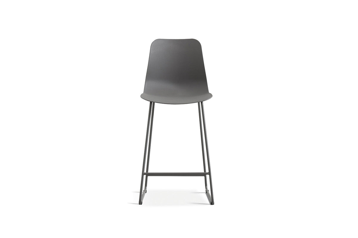 Chaise de comptoir Marie – Gris – vue 4