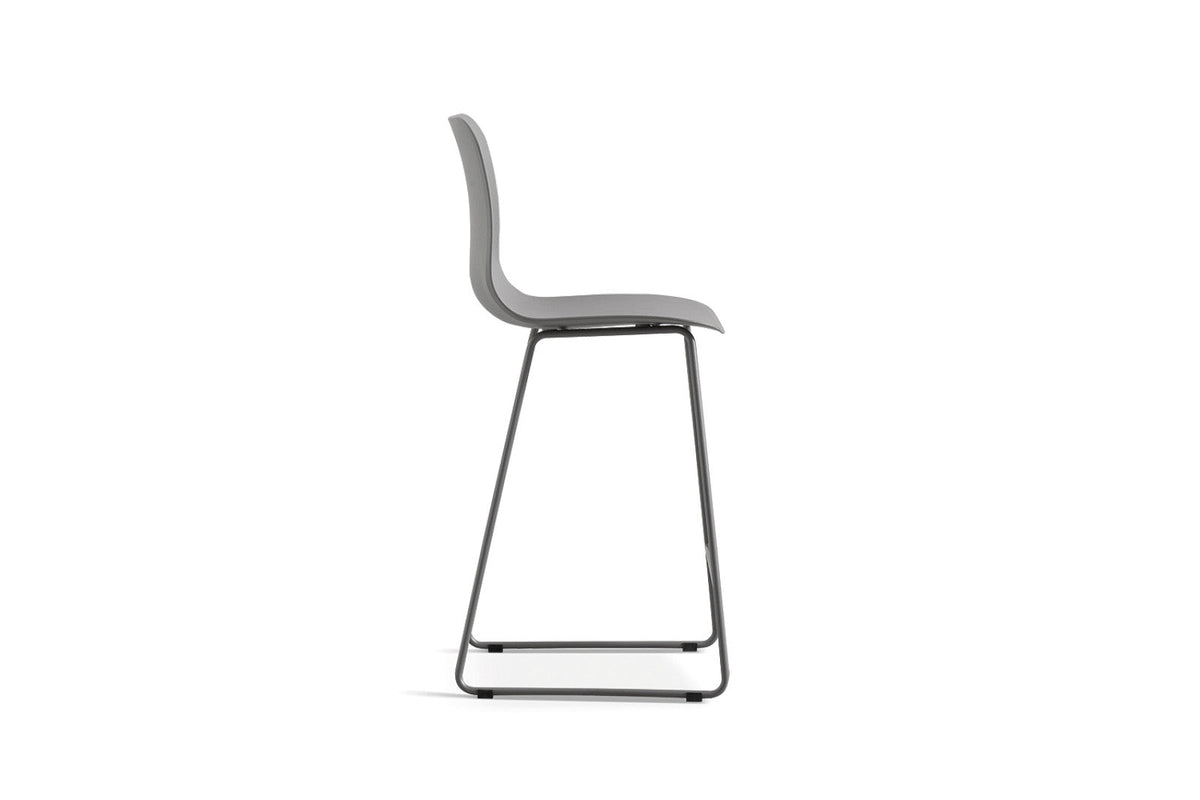 Chaise de comptoir Marie – Gris – vue 5