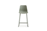 Chaise de comptoir Marie – Gris-vert – vue 4