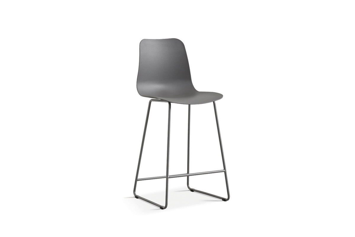 Chaise de comptoir Marie – Gris – vue principale