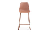 Chaise de comptoir Marie – Terracotta – vue 4