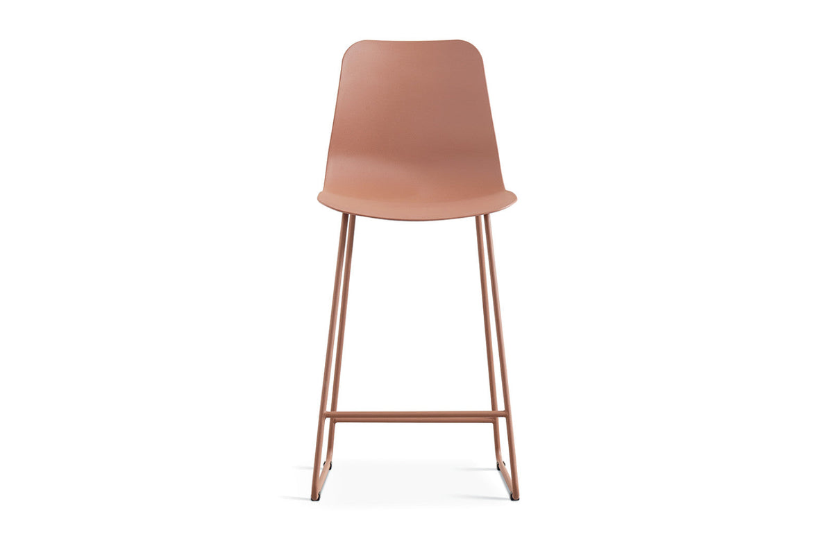 Chaise de comptoir Marie – Terracotta – vue 4