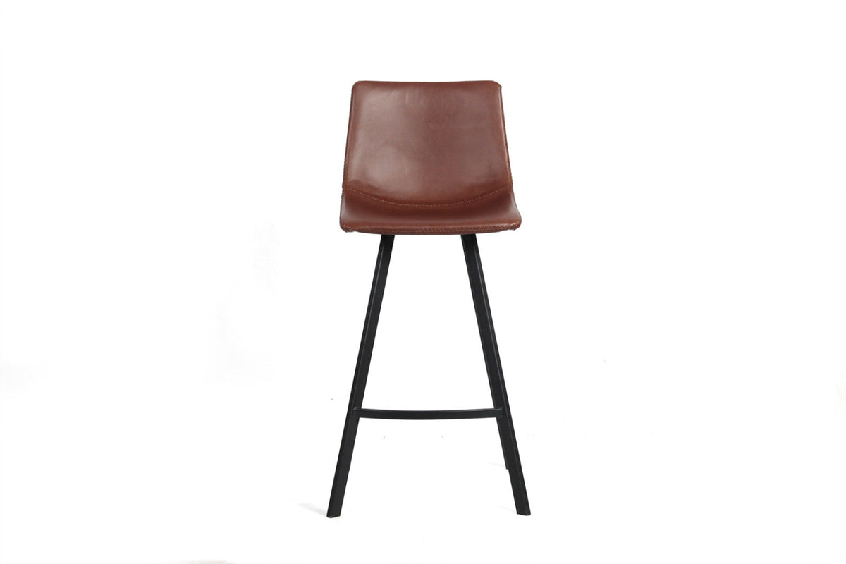 Chaise de comptoir Ozan – Brun – vue principale