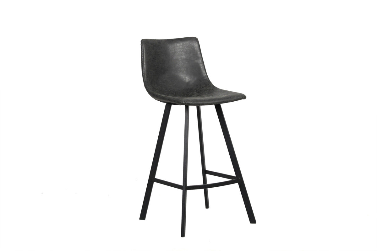 Chaise de comptoir Ozan – Noir – vue 4