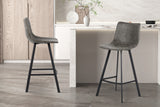 Chaise de comptoir Ozan – Gris – vue 2