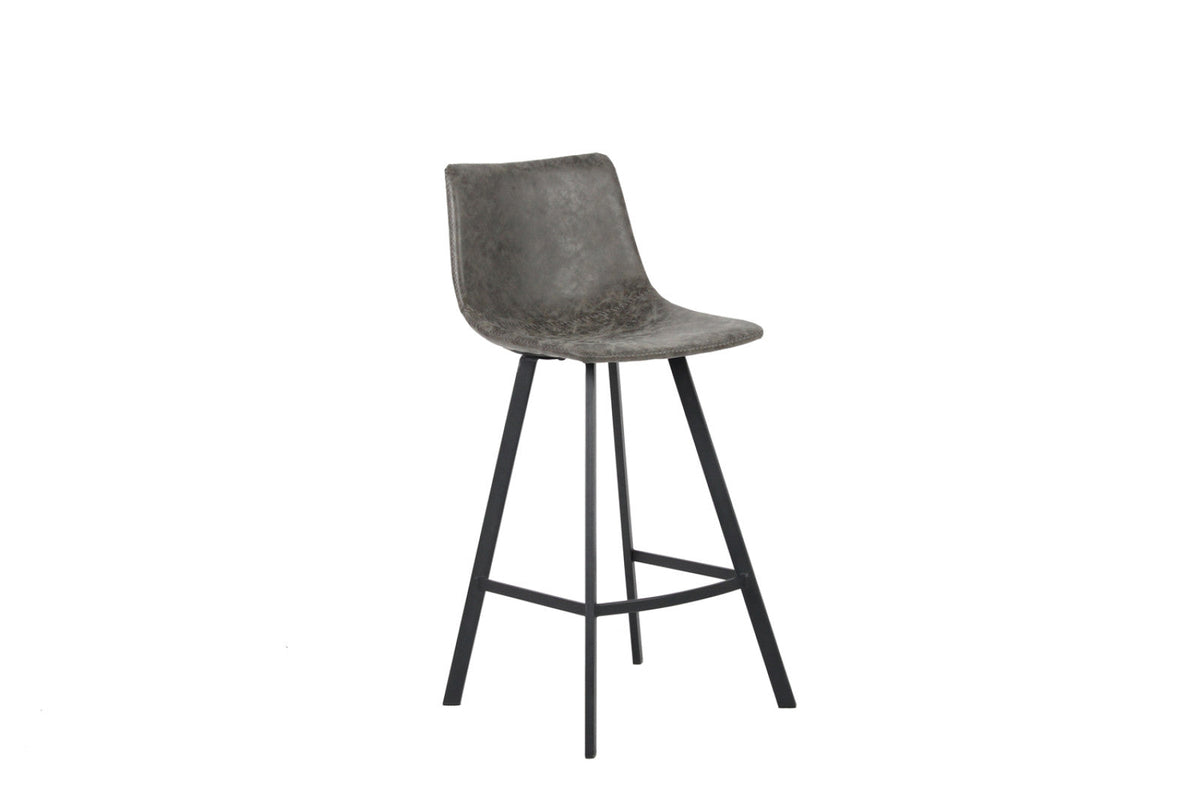 Chaise de comptoir Ozan – Gris – vue 4