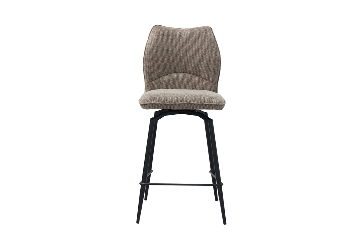 Chaise de comptoir pivotante Lara – Sable – vue 2