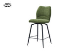 Chaise de comptoir pivotante Lara – Vert – vue 2