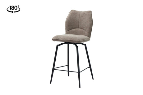 Chaise de comptoir pivotante Lara – Sable – vue principale