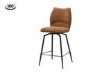 Chaise de comptoir pivotante Lara – Rouille – vue 2