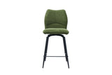 Chaise de comptoir pivotante Lara – Vert – vue principale
