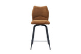 Chaise de comptoir pivotante Lara – Rouille – vue principale