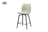 Chaise de comptoir pivotante Lara – Écru – vue 2