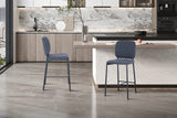 Chaise de comptoir Sophia – Gris foncé – vue 4