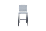 Chaise de comptoir Sophia – Gris clair – vue principale