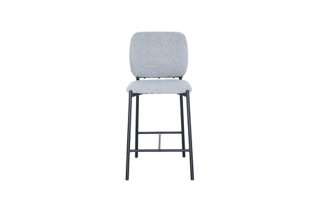 Chaise de comptoir Sophia – Gris clair – vue principale