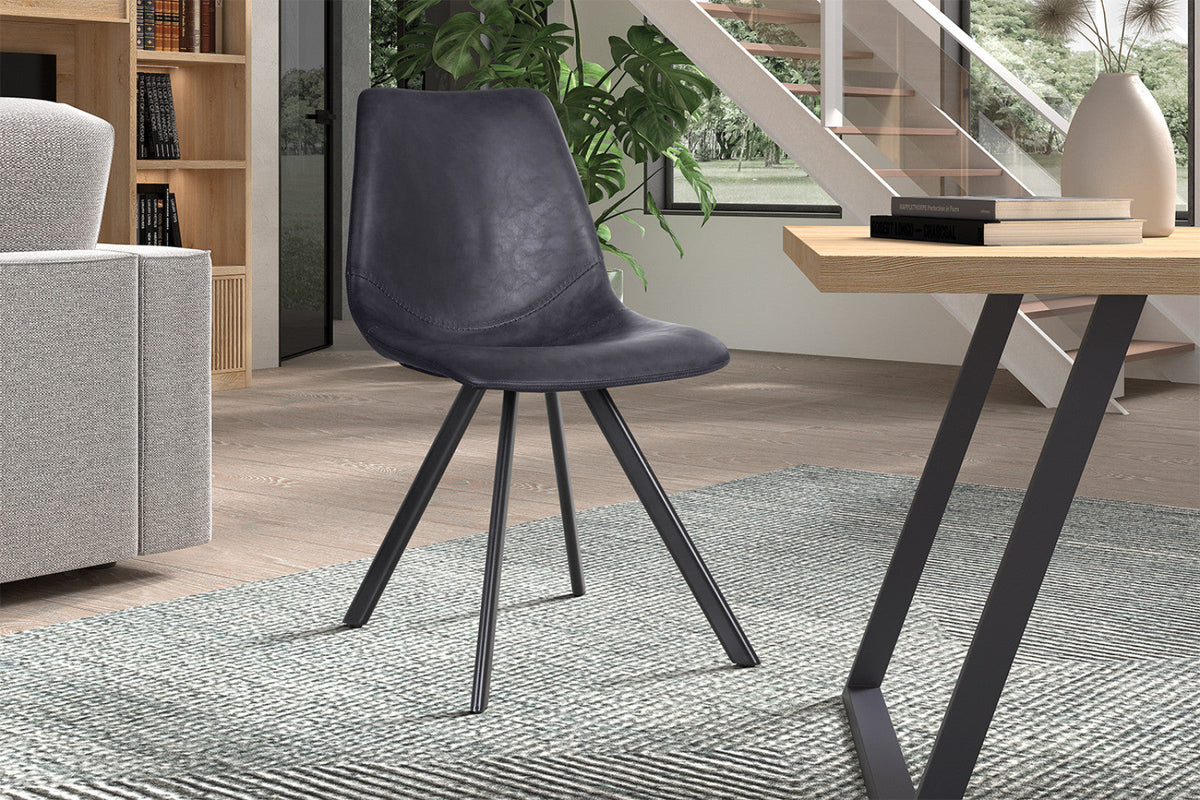 Chaise Emma – Noir – vue 3