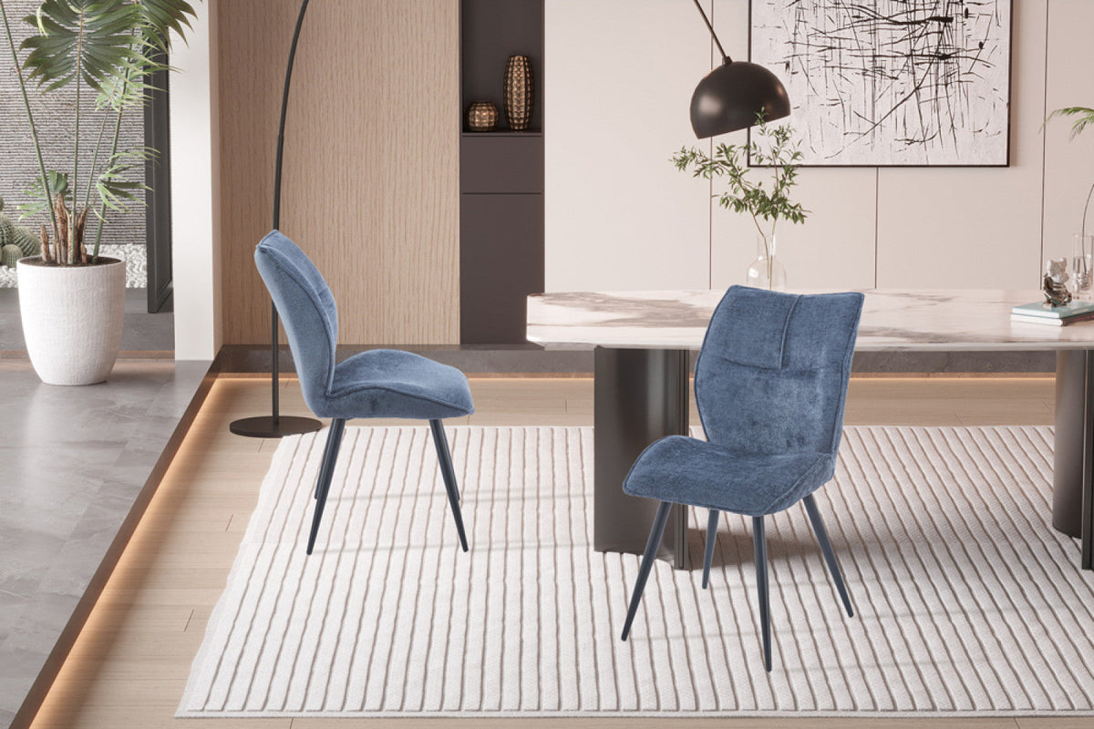 Chaise Faye – Bleu – vue 4