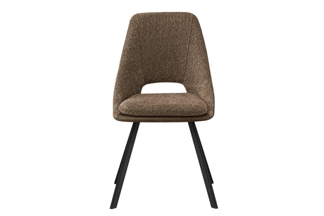 Chaise Filou – Sable, dos brun – vue principale