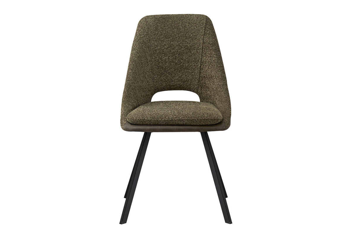 Chaise Filou – Vert, dos vert foncé – vue principale