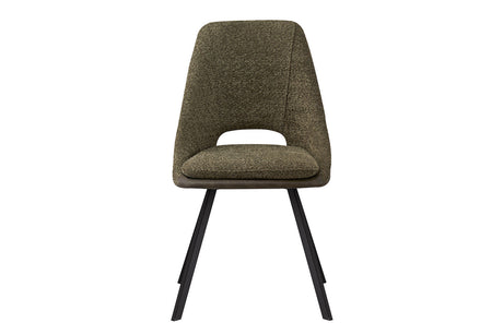 Chaise Filou – Vert, dos vert foncé – vue principale