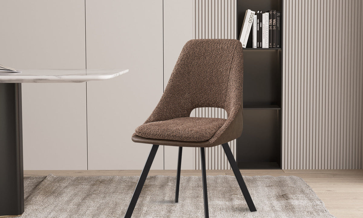 Chaise Filou – Sable, dos brun – vue 3