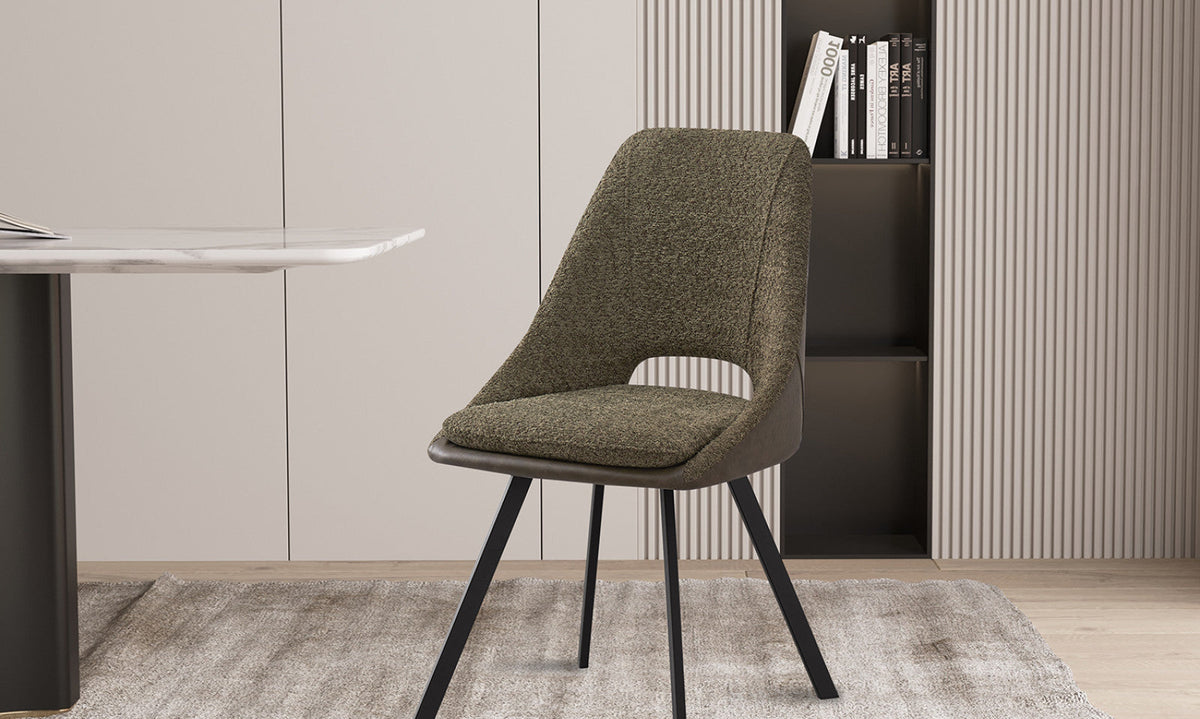 Chaise Filou – Vert, dos vert foncé – vue 3