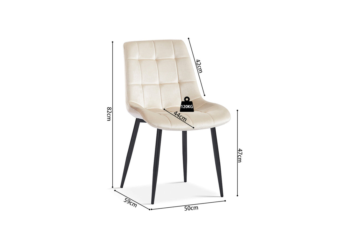 Chaise Juta – Beige – vue 6